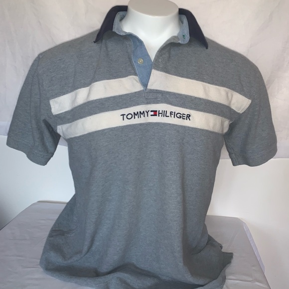 Tommy Hilfiger Collared Polo Shirt Sz L - Picture 1 of 3